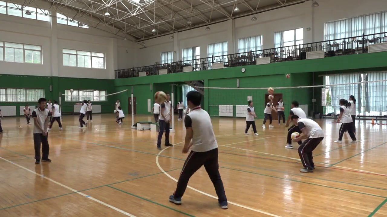 人教版高中体育《传球与垫球组合》辽宁老师-市一等奖