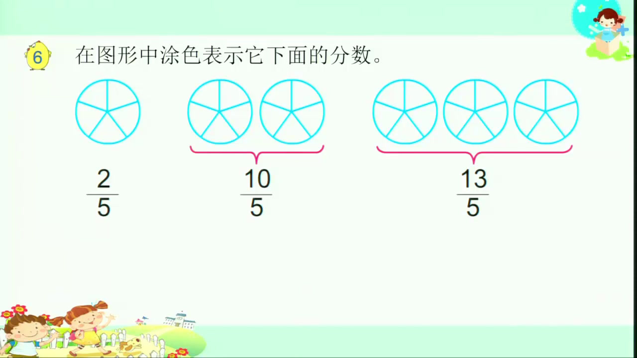 苏教版数学五下《5.真分数和假分数》安徽葛老师-市一等奖