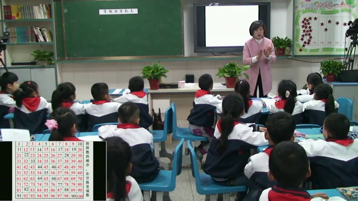 冀教版数学一下《100以内数的顺序》湖北兰老师-市一等奖