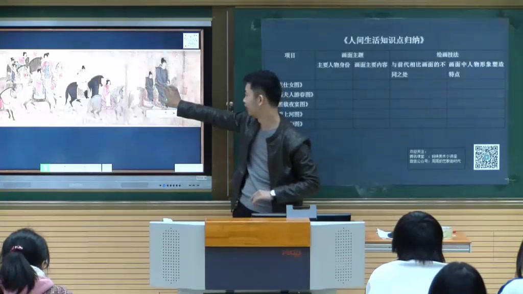 湘美版高中美术《第四课人间生活》福建周老师-全国一等奖