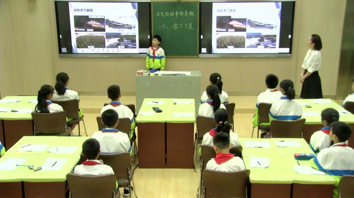 冀教版数学六下《天气预报中的负数》湖北吴老师-全国一等奖
