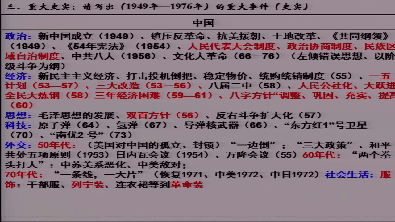 岳麓书社版历史必修二《第18课　中国社会主义经济建设的曲折发展》广东郭老师-县级优课