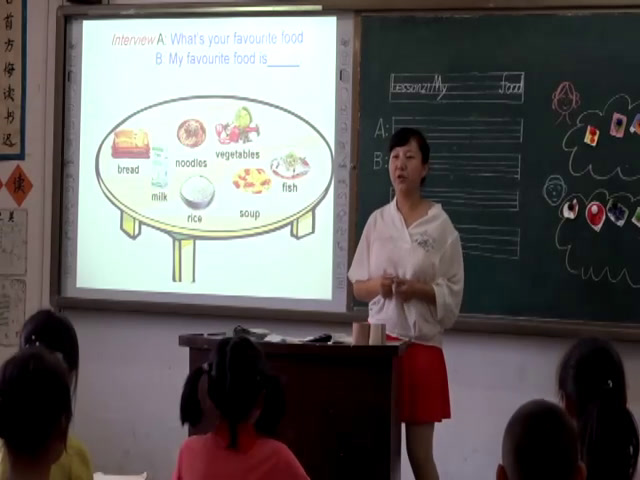冀教版英语四下《Lesson21MyFavouriteFood》陕西董老师-省一等奖