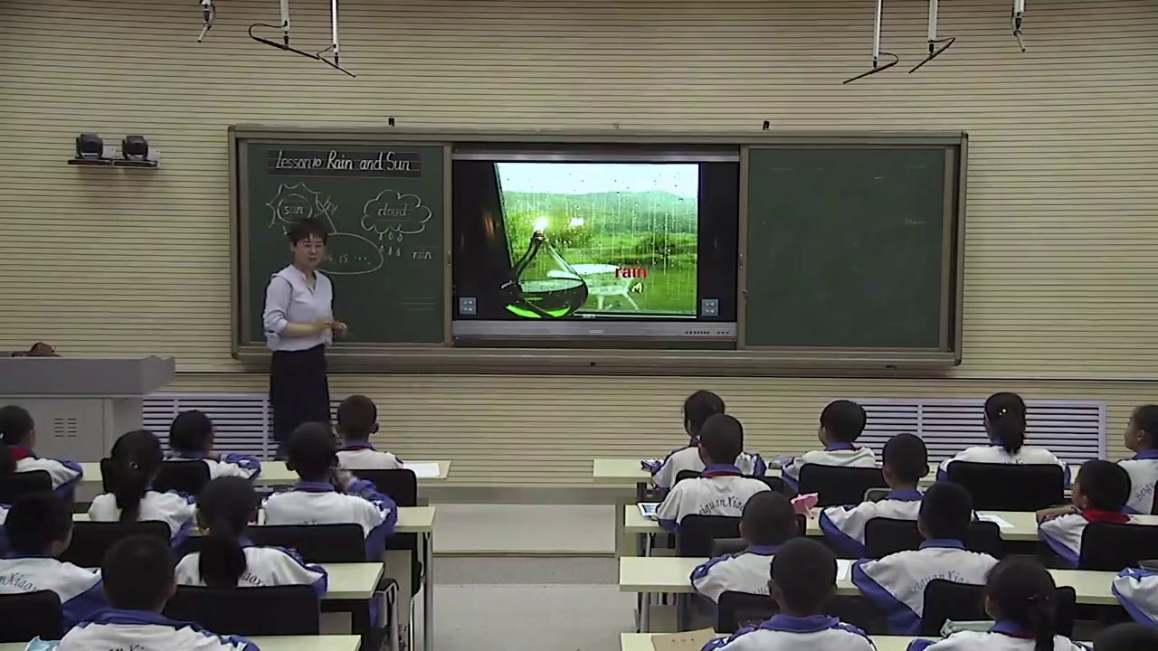 冀教版英语四下《Lesson10RainandSun》甘肃杨老师-市一等奖