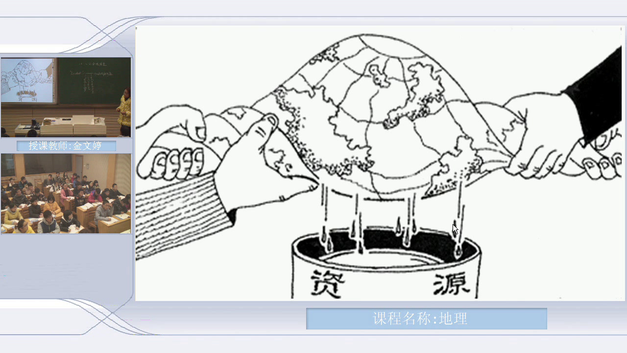 湘教版地理必修二《第二节人口合理容量》浙江金老师-省一等奖