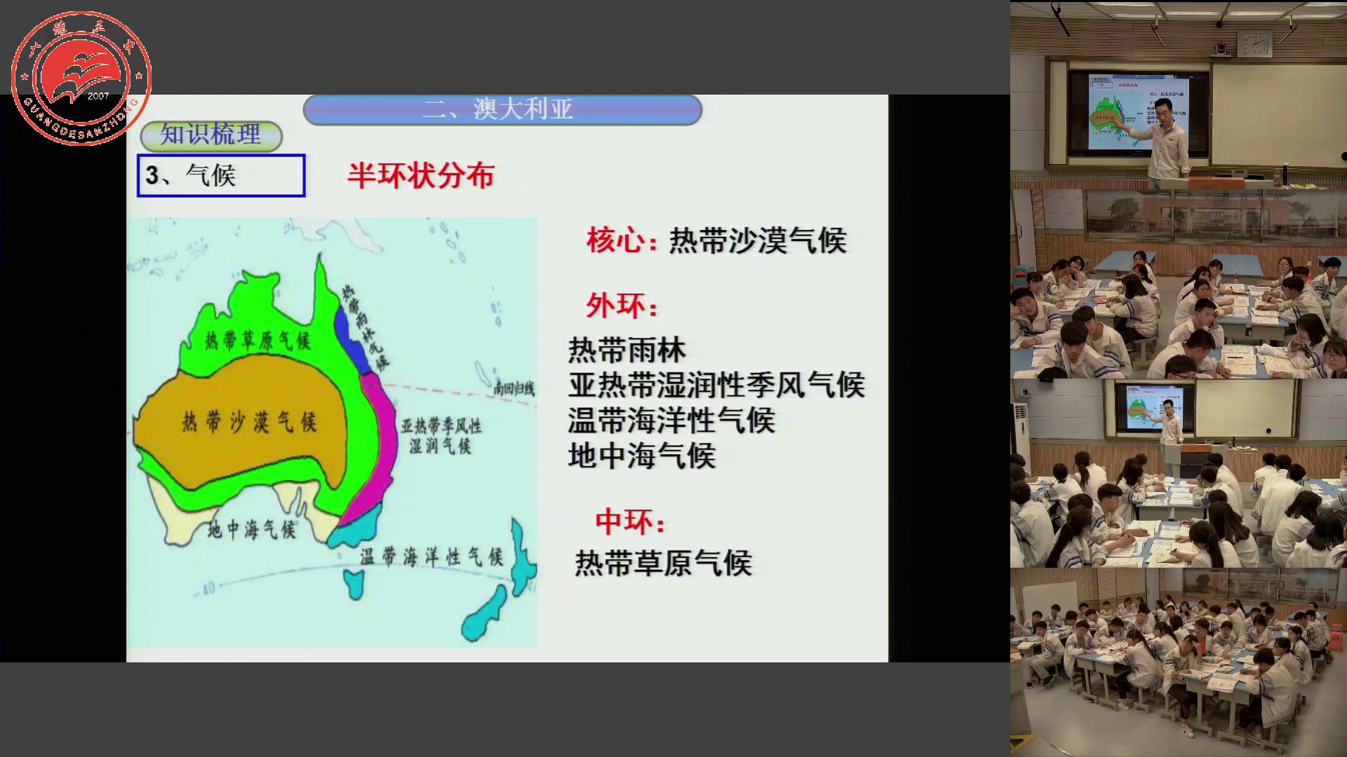 粤人版地理七下《第三节大洋洲概述》安徽冯老师-市一等奖