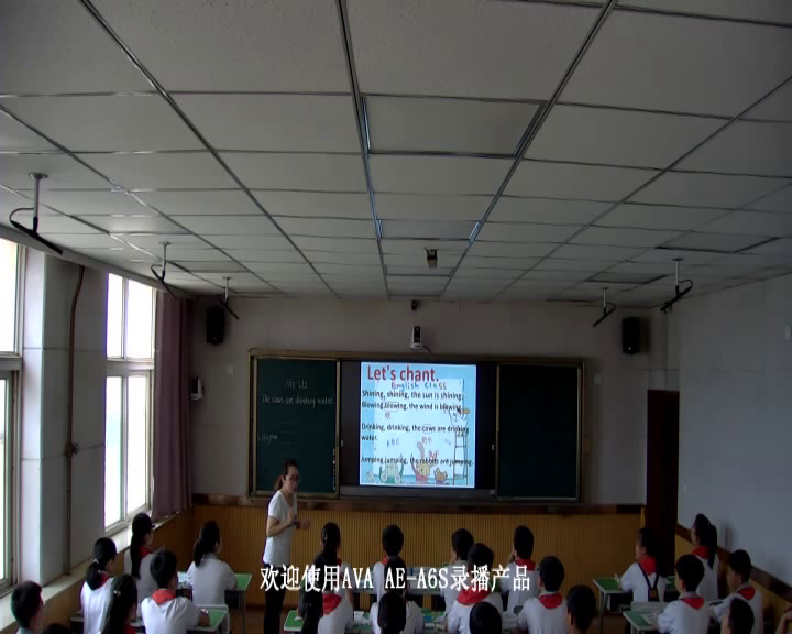外研版英语六下《Unit2Thecowsaredrinkingwater.》山西王老师-省一等奖
