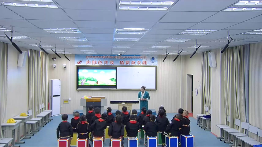 人教版音乐一下《歌表演　保护小羊》西藏杨老师-全国一等奖