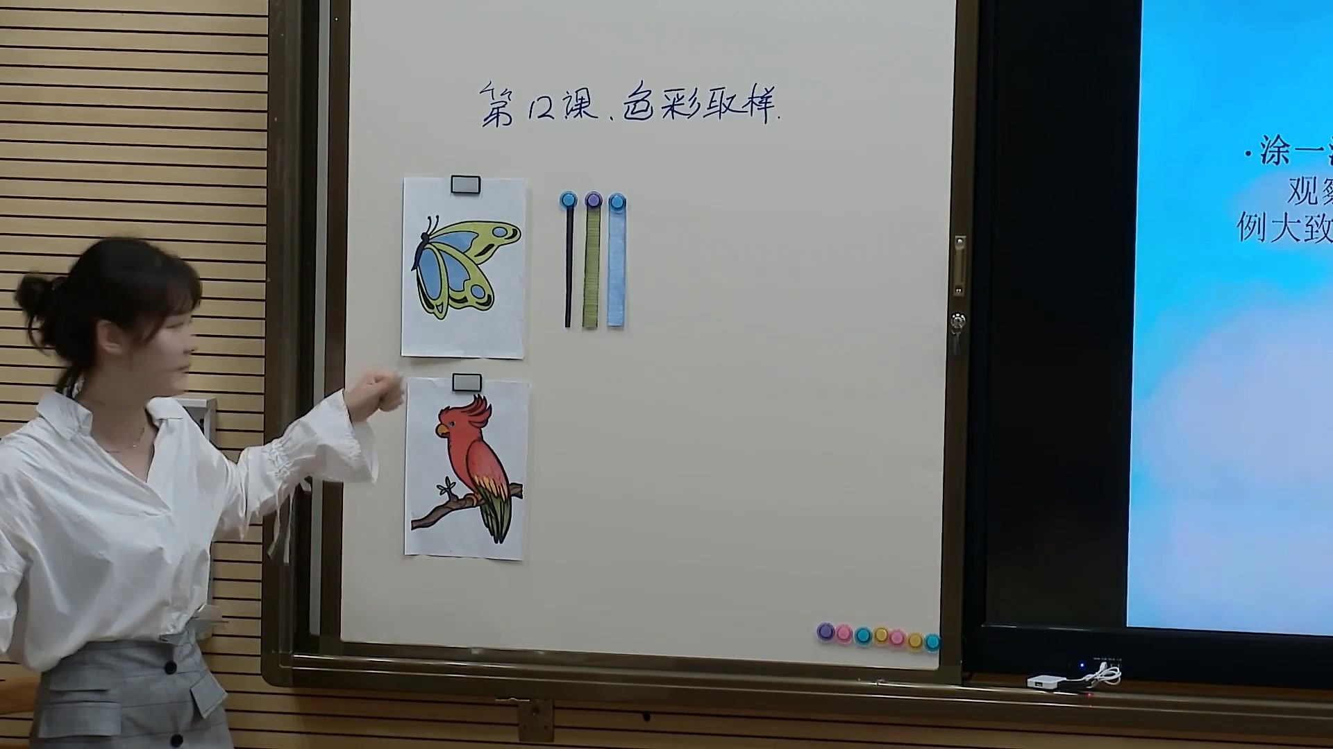 湘美版美术四下《12.色彩取样》广西田老师-省一等奖