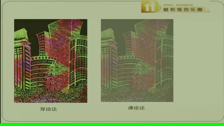 岭南版美术四下《11.蜡和笔的乐趣》广东黄老师-县级优课