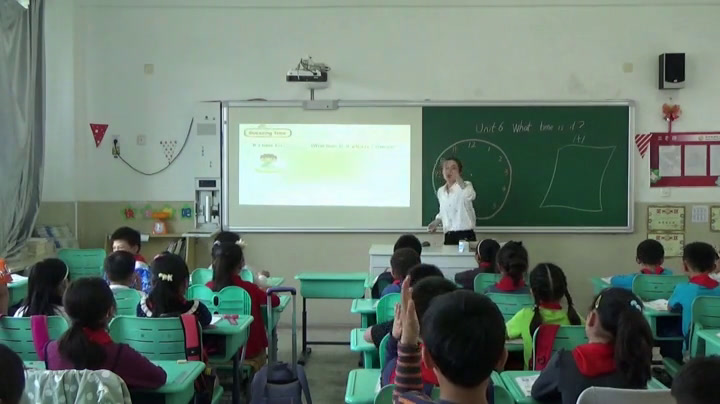 译林版英语三下《Unit 6 What time is it?-Sound time, Rhyme time, Checkout time & Ticking time》江苏杨老师-市一等奖