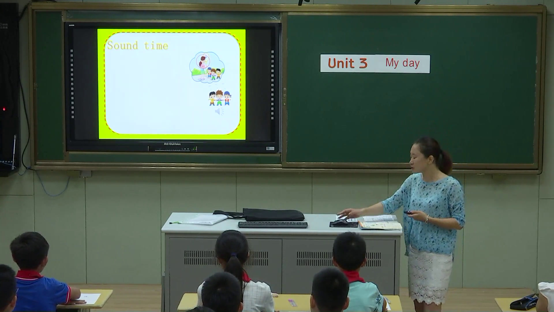 译林版英语四下《Unit 3 My day-Sound time, Song time, Checkout time & Ticking time》江苏杜老师-市一等奖