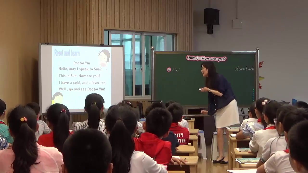 译林版英语四下《Unit 8 How are you?-Sound time, Rhyme time, Checkout time & Ticking time》江苏老师-全国一等奖
