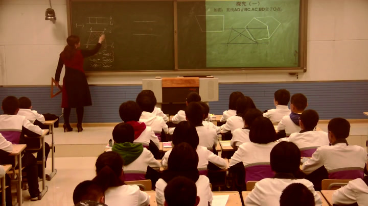 冀教版数学七下《平行于同一条直线的两条直线平行》河北安老师-