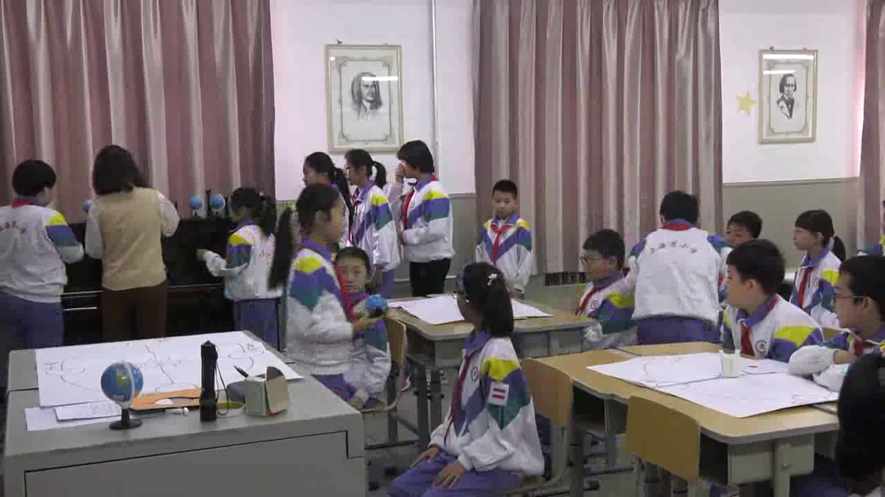 教科版科学五下《极昼和极夜的解释》天津张老师-全国一等奖