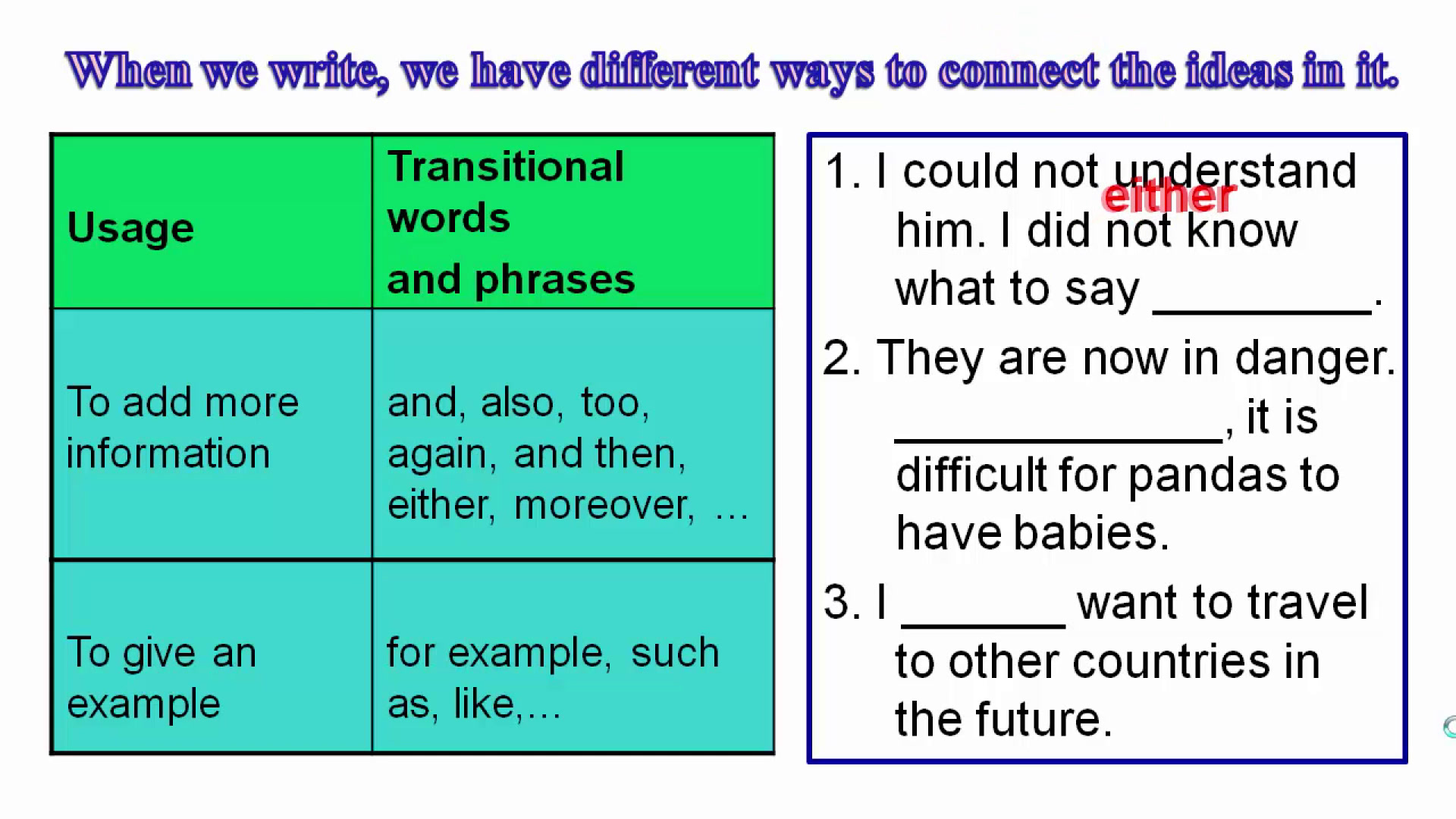 牛津译林版英语八下《Study skills：Transitions between ideas》江苏郁老师-市一等奖