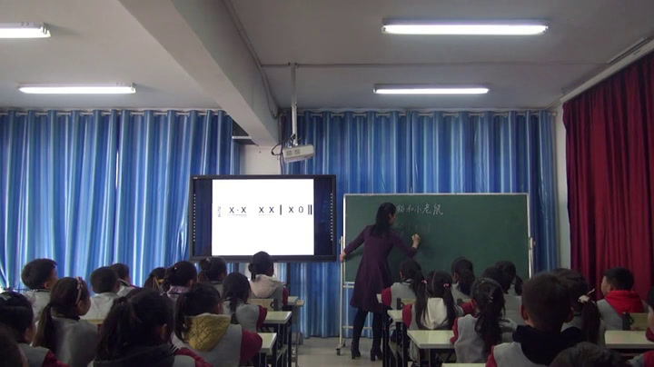 苏少版音乐二下《动歌表演（小花猫和小老鼠）》江苏郭老师-市一等奖