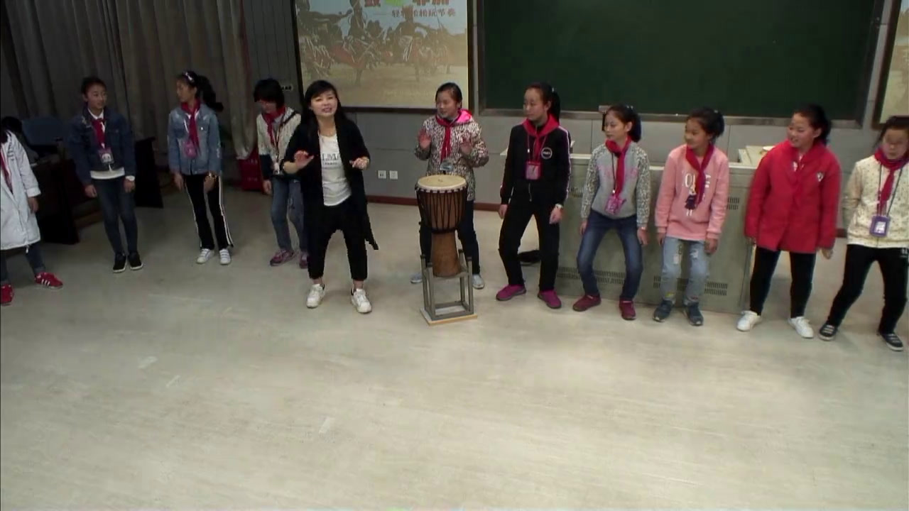 苏少版音乐六下《听滚核桃非洲鼓魂（选段）》江苏蔡老师-市一等奖