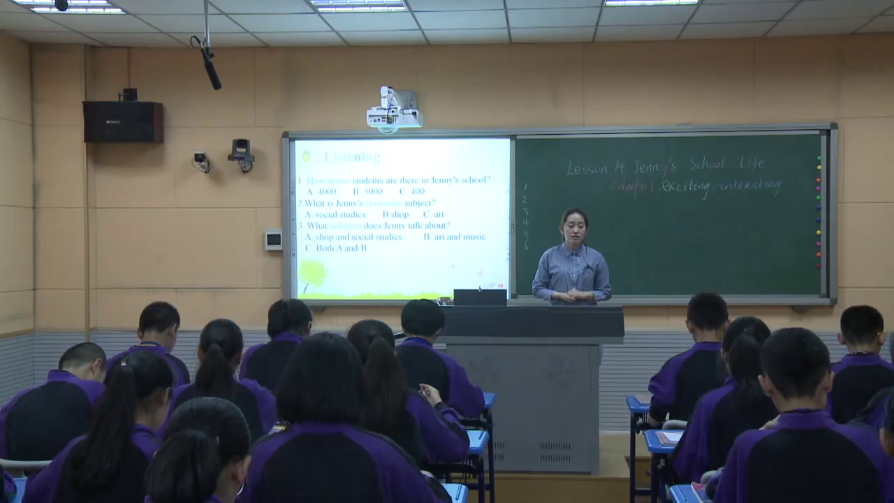 冀教版英语七下《Lesson 14 Jenny’s School Life》河北李老师-县级优课