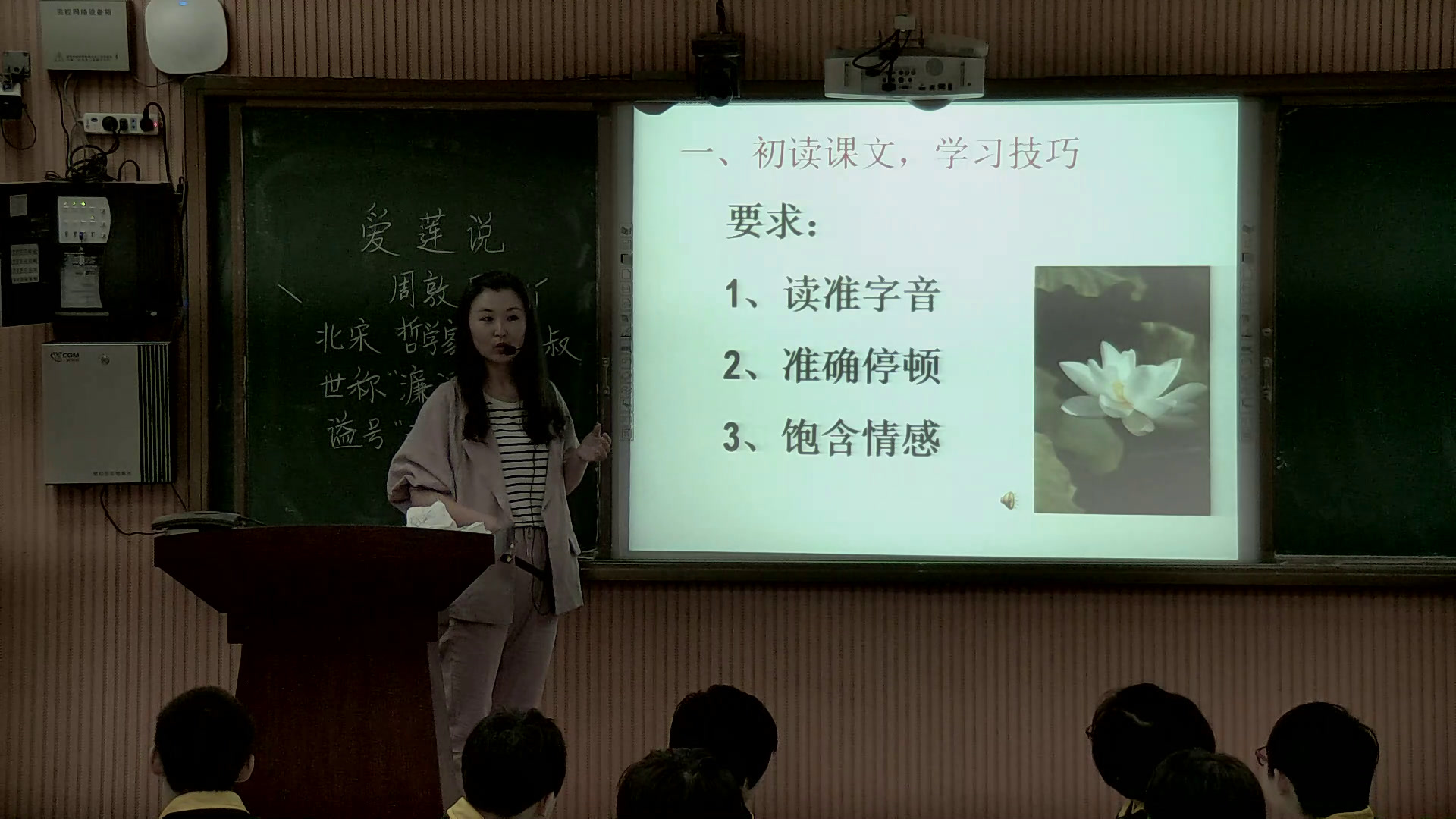 语文2011课标版七下《19爱莲说》辽宁白老师-市一等奖