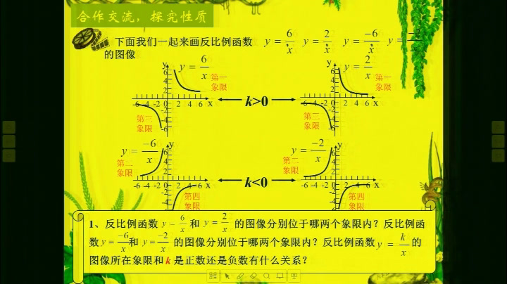 冀教版数学九上《反比例函数的性质》河北宁老师-县级优课