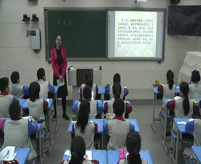 部编版语文五上《珍珠鸟》河南刘老师-省一等奖
